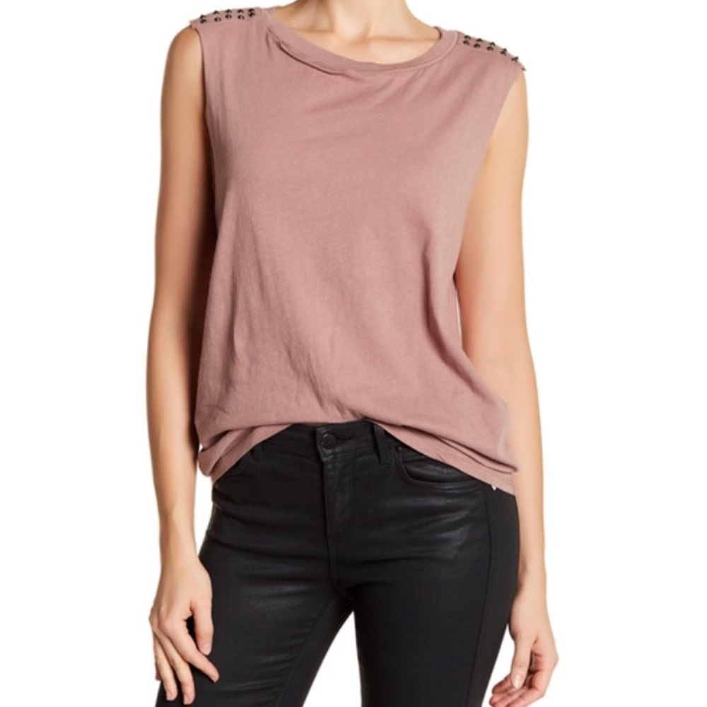 Ten Sixty Sherman Studded Shoulder Tank Top XL